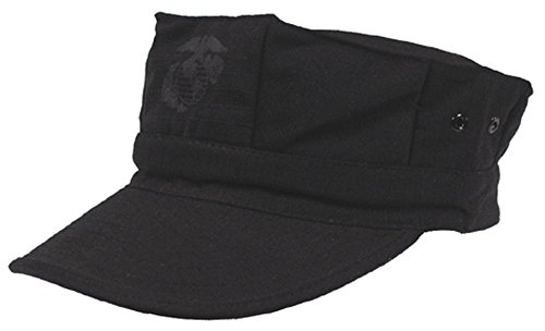 US Feldmütze USMC Rip Stop Marine-Corp schwarz S-XL S S,Schwarz/Black