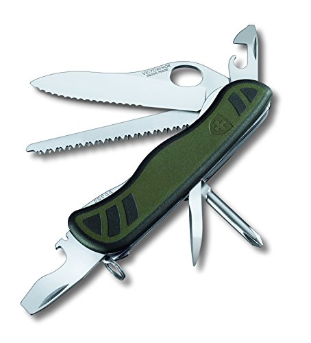 Victorinox Taschenwerkzeug Schweizer Soldatenmesser 08 Grün/Schwarz, 0.8461.MWCH