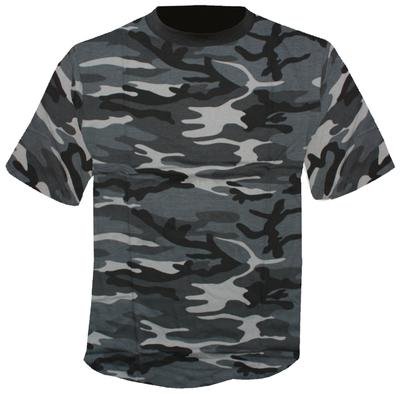 Mil-Tec T-Shirt Tarn, blackcamo (XL)