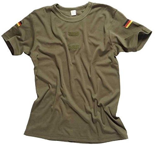 Original Bundeswehr Tropen T-Shirt Unterhemd khaki mit Hoheitsabzeichen 7,OLIV