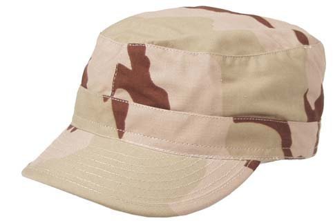US Army Cap BDU Cap Sommer RipStop Feldmütze Schildmütze Kappe in verschiedenen Farben und Größen M,3-Color-Desert