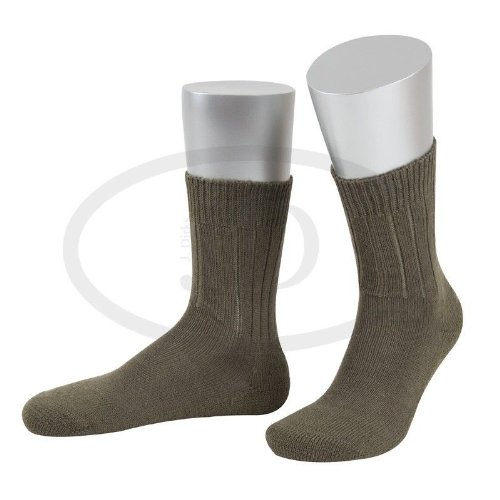 Bundeswehrsocken mit Plüschsohle in oliv, Größe 42-44