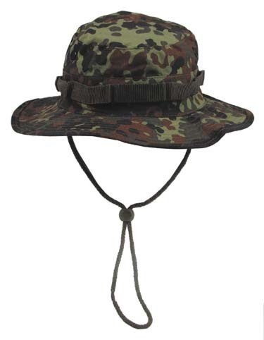 US GI BUSCHHUT BOONIE HAT Schlapphut 8 Farben S-XL BW flecktarn,L (59cm)