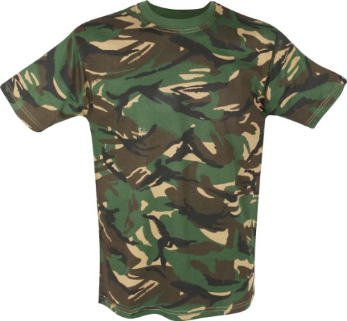 Kinder Armee-Tarnung T-Shirt Alter 11-12 Jahre 100% Baumwolle, Tarn-Bekleidung