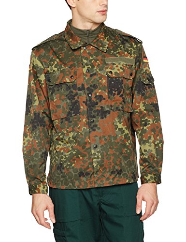 German Flecktarn Camouflage Pattern Fatigue Field Shirt (40 inch – Short (GR3))