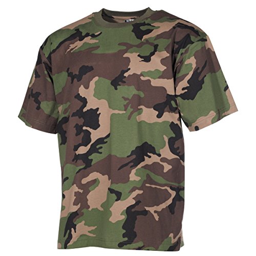 MFH US Army T-Shirt aus Baumwolle Tarnshirt Tarnmuster Kurzarm Rundhals Shirt viele Farben S-3XL (L, M 97 SK tarn)