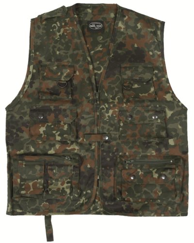 Jagd- u. Anglerweste flecktarn, Größe:XL