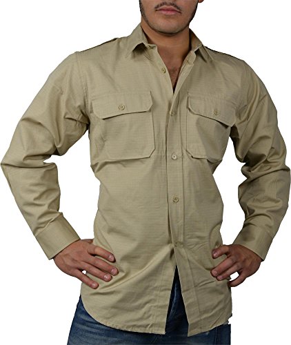 Tropenhemd Deserthemd Diensthemd Safarihemd Langarm Größe XL
