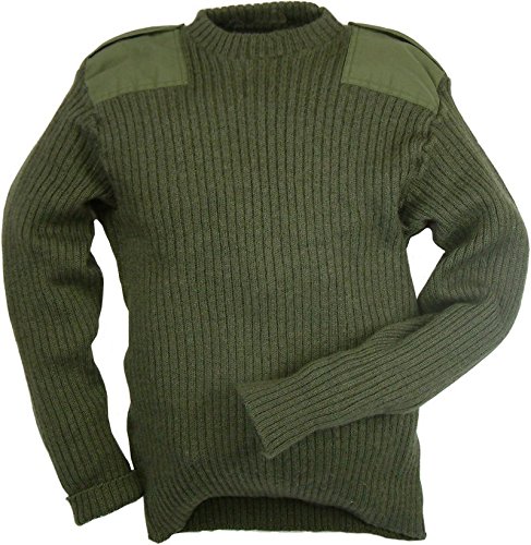 Army Surplus Echter British Army aus Wolle Pullover Pullover Oliv (100 cm – 101,6 cm Brust) verwendet Stufe 1