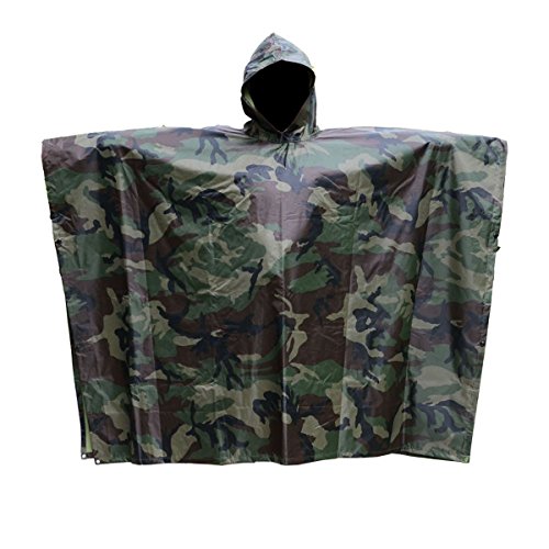 Aodoor Regenjacken Regenponcho wasserdicht regenmantel für die Jagd Camping, Freizeit Regenmantel, Camouflage Rain Poncho