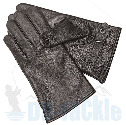 BW Ziegenleder Handschuhe Leder S-M-L-XL-XXL-3XL schwarz gefüttert Bundeswehr Fingerhandschuhe Lederfingerhandschuhe (Größe: 11 (XXL), Schwarz)